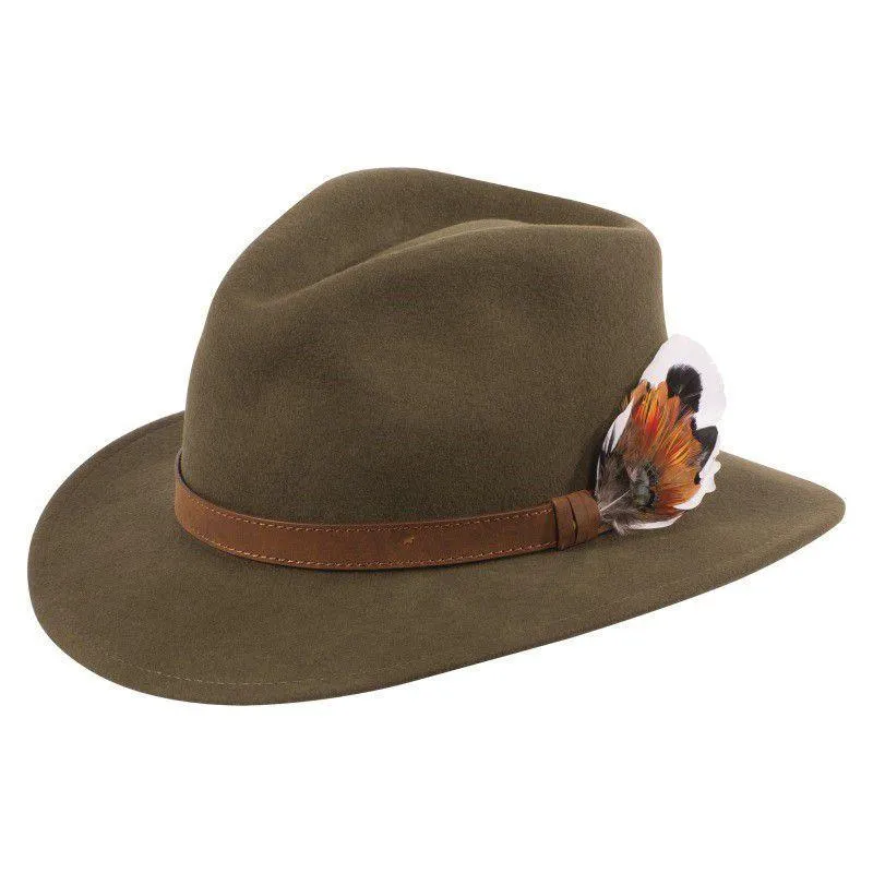 Alan Paine Richmond Felt Hat - Olive