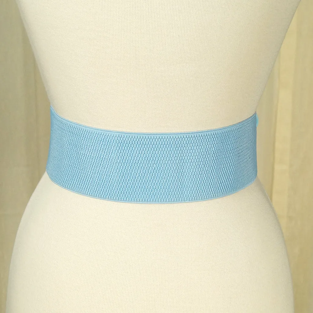 Baby Blue Pinup Cinch Belt