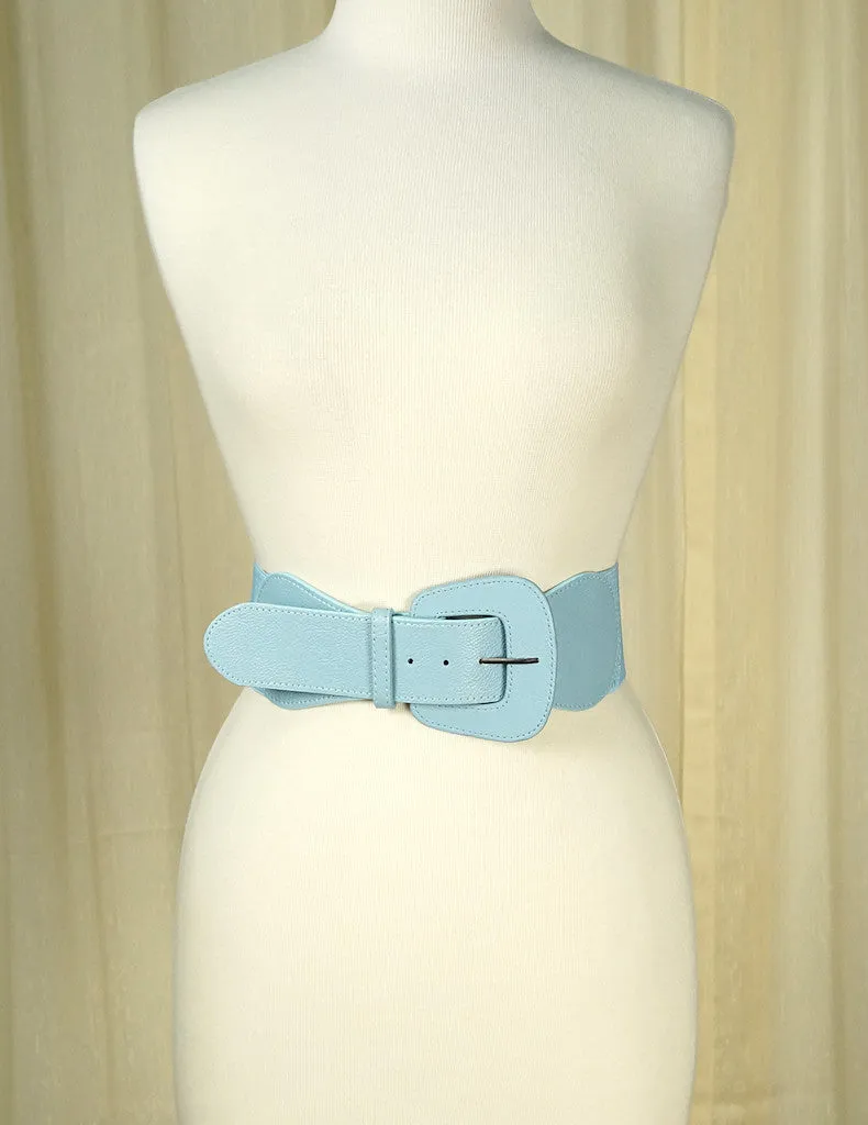 Baby Blue Pinup Cinch Belt