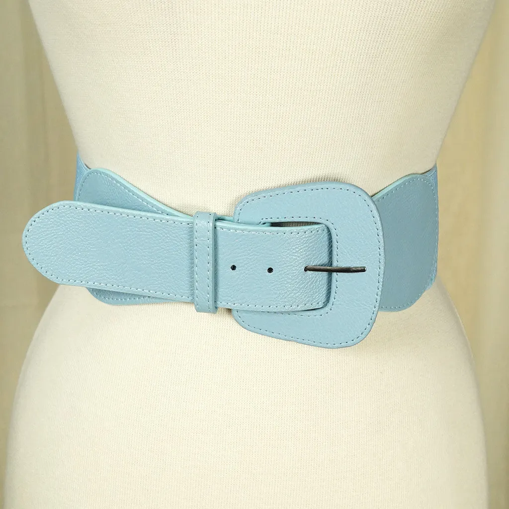 Baby Blue Pinup Cinch Belt