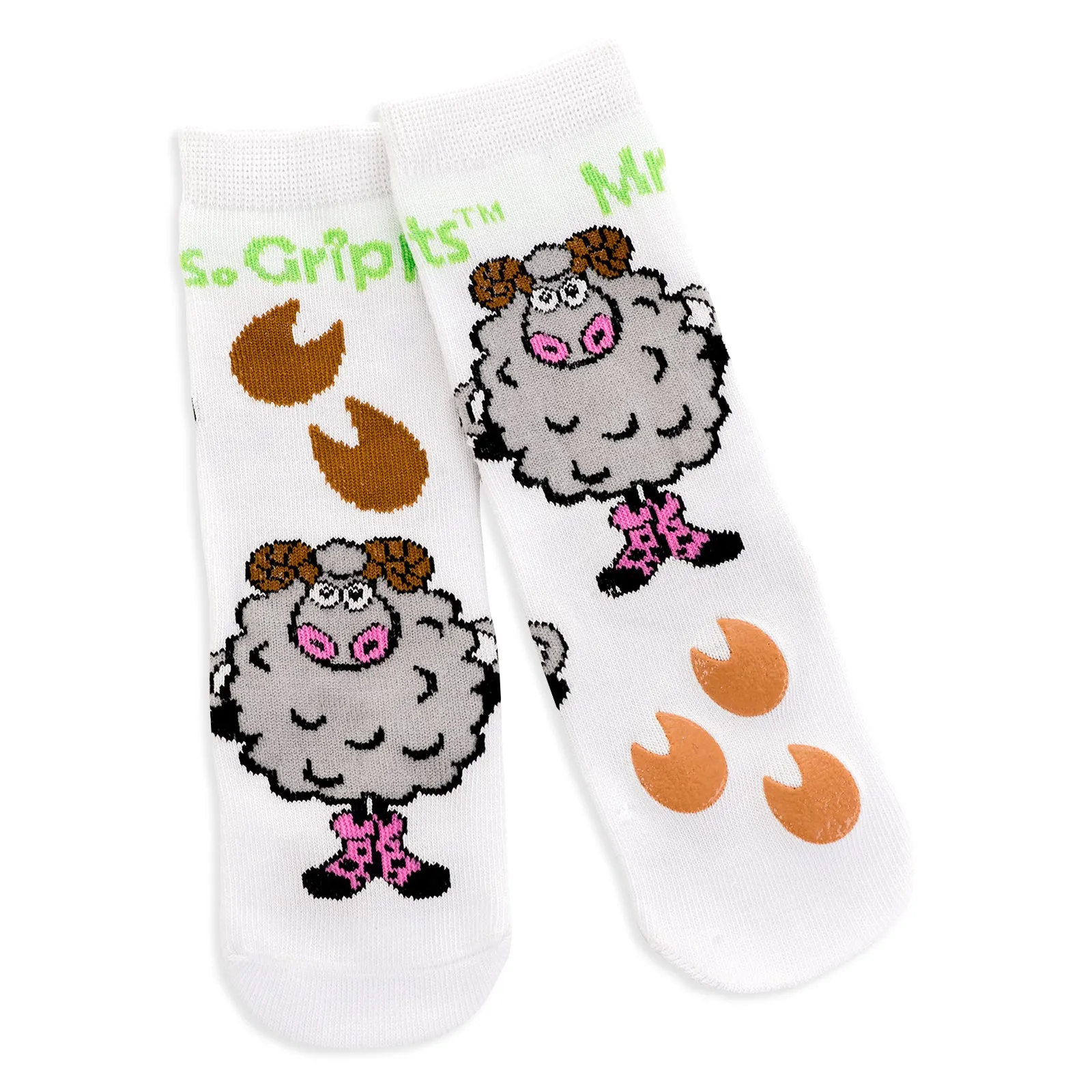 Baby/Toddler Bamboo Socks with Grips - 6-pack Safari (1-4 years)