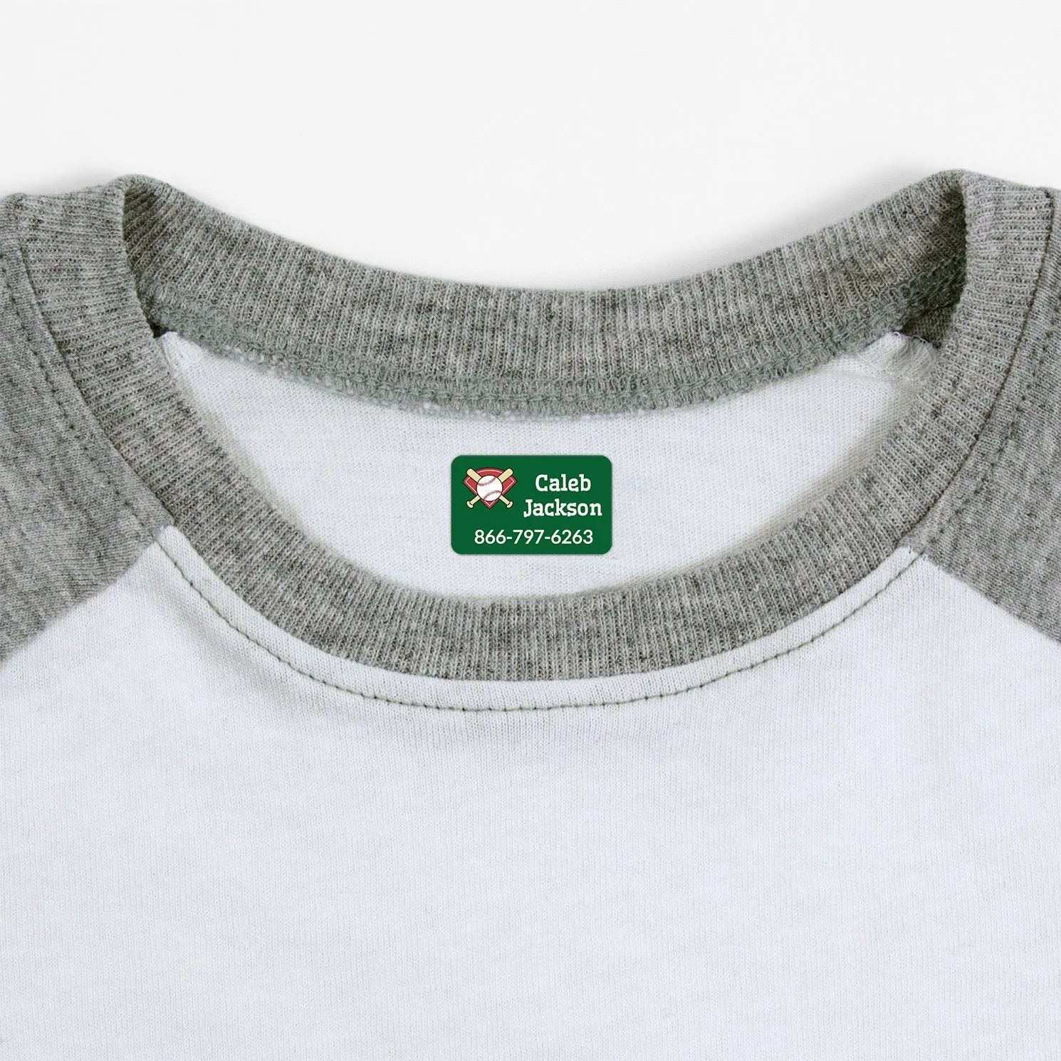 Baseball Iron-On Clothing Labels