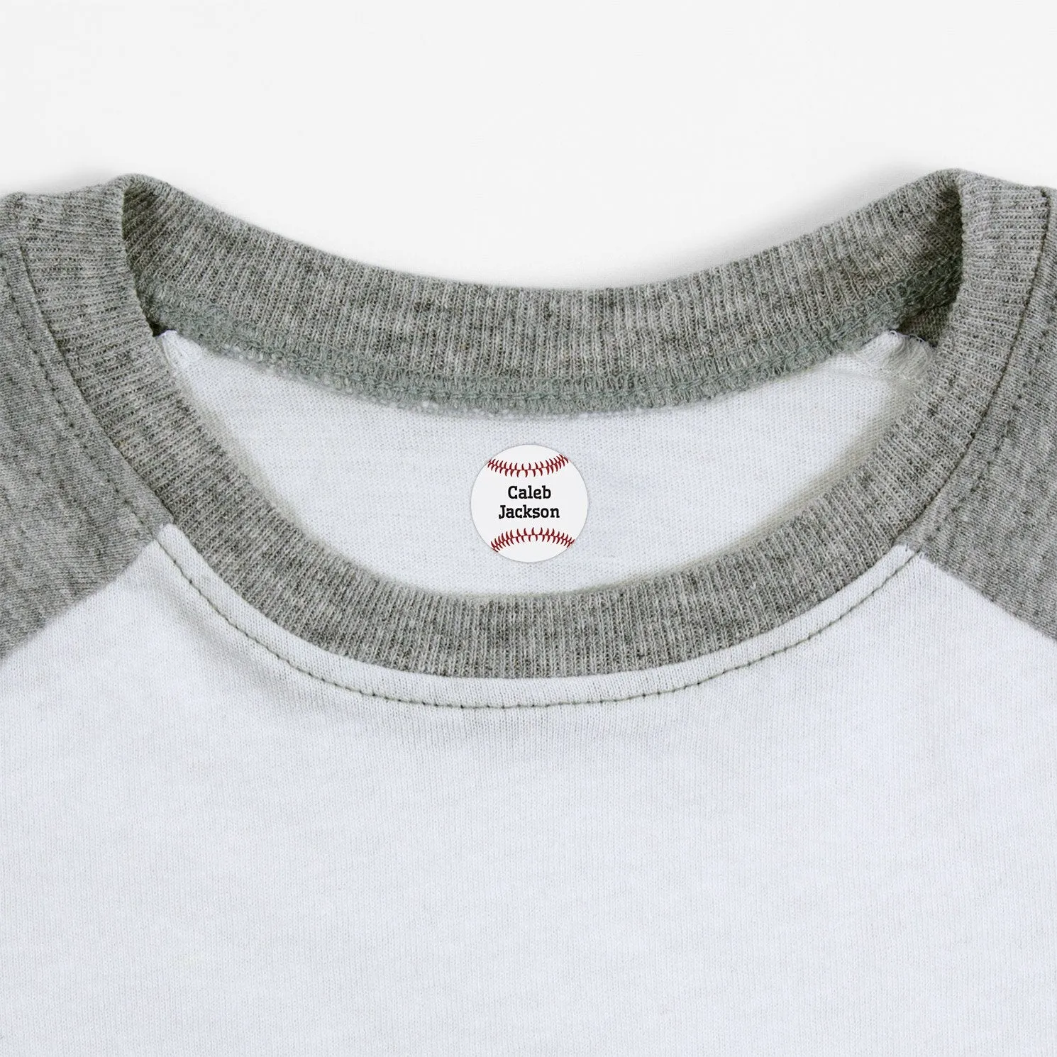 Baseball Iron-On Clothing Labels