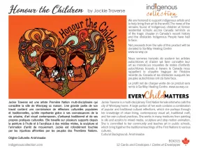 Box Set Note Cards - 'Honour the Children" by Indigenous Artist, Jackie Traverse