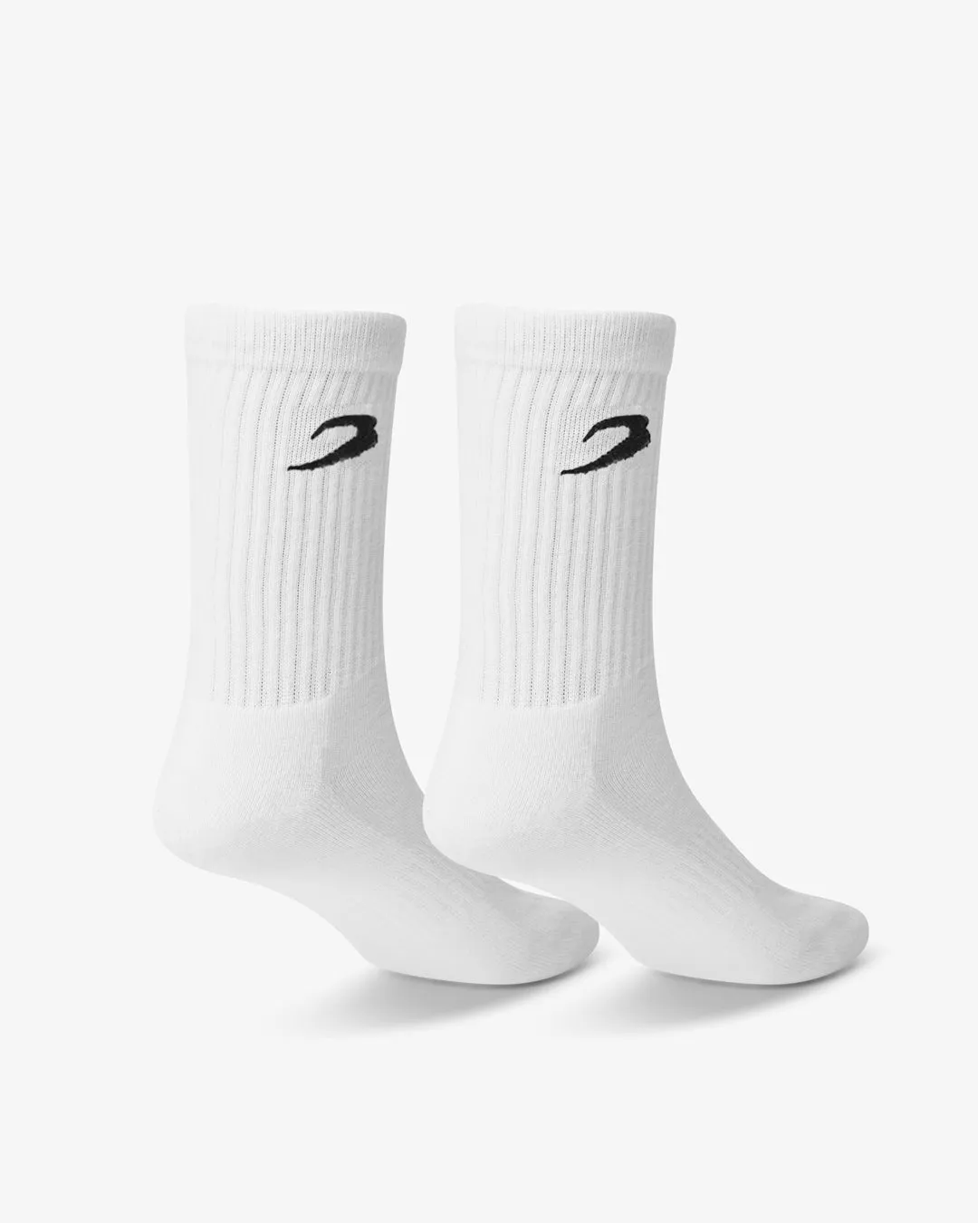 BOXRAW Crew Socks (3 Pairs) - White