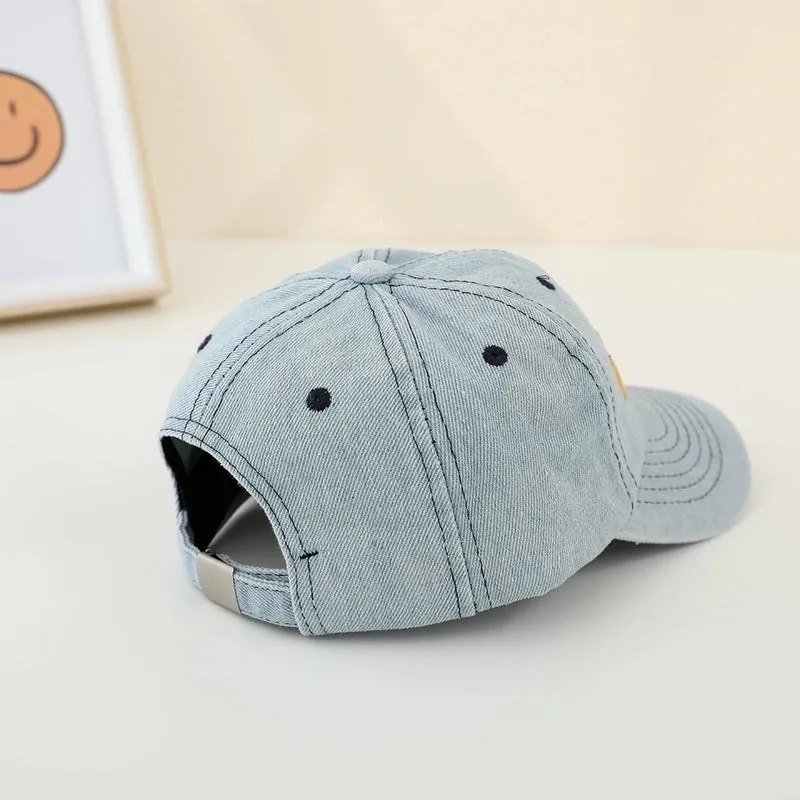 Boy's Simple Style Color Block Baseball Cap