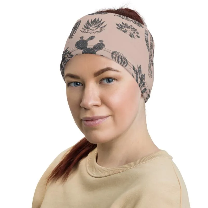 Cactus seamless pattern mask Face cover, Neck Gaiter scarve, Headwear, Headband, Bandana, Balaclava, Beanie, Wristband, Hairband, Hood, Head wrap made in US