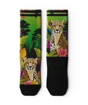 Cheetah Crew Socks