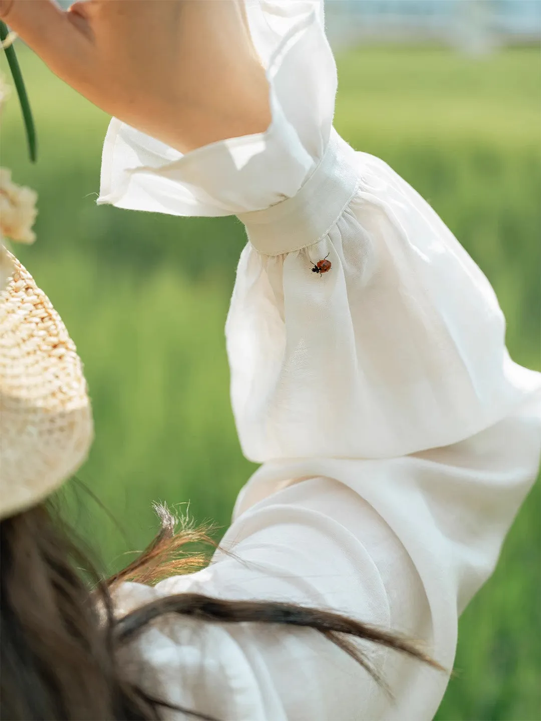 Chowxiaodou Petal Collar Shirt