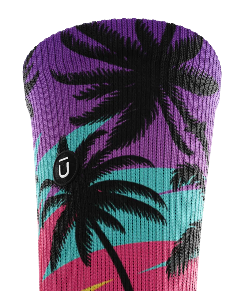 Electric Palm Crew Socks