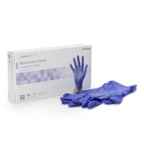 Exam Glove Confiderm® 3.0 Medium NonSterile Nitrile Standard Cuff Length Textured Fingertips Blue Not Rated - McKesson Brand Mfr# 14-6N34EC