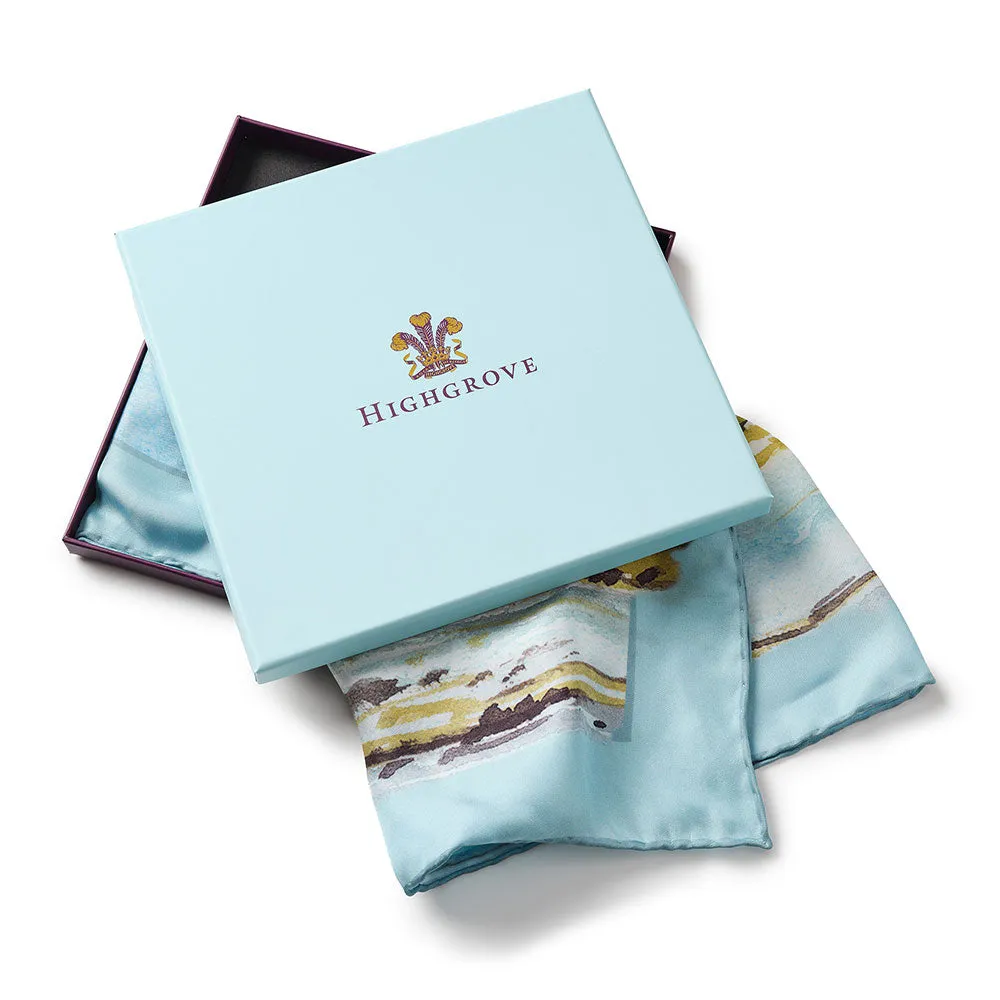 Exclusive Highgrove 'Ackergill Tower' Silk Scarf