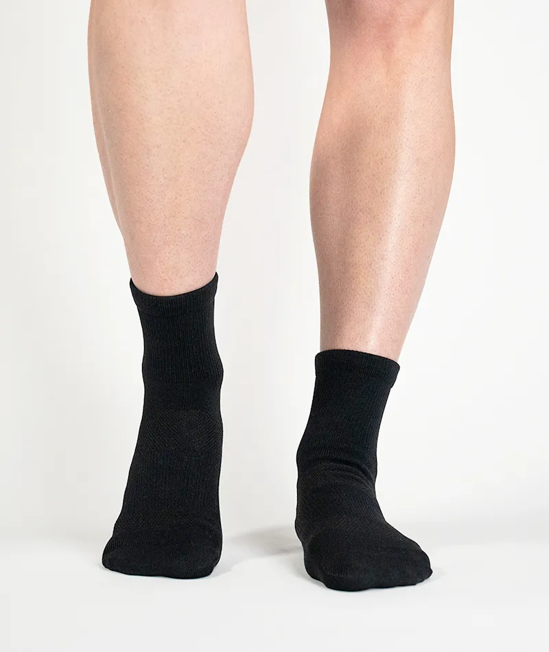 Flagship Quarter Socks Black 3-Pack