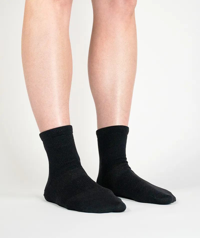 Flagship Quarter Socks Black 3-Pack