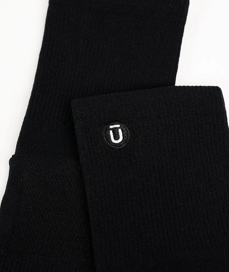 Flagship Quarter Socks Black 6-Pack