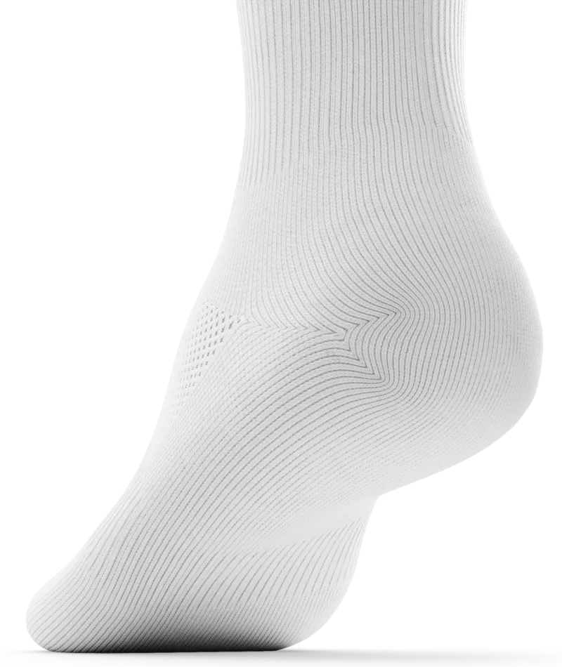 Flagship Quarter Socks White 3-Pack