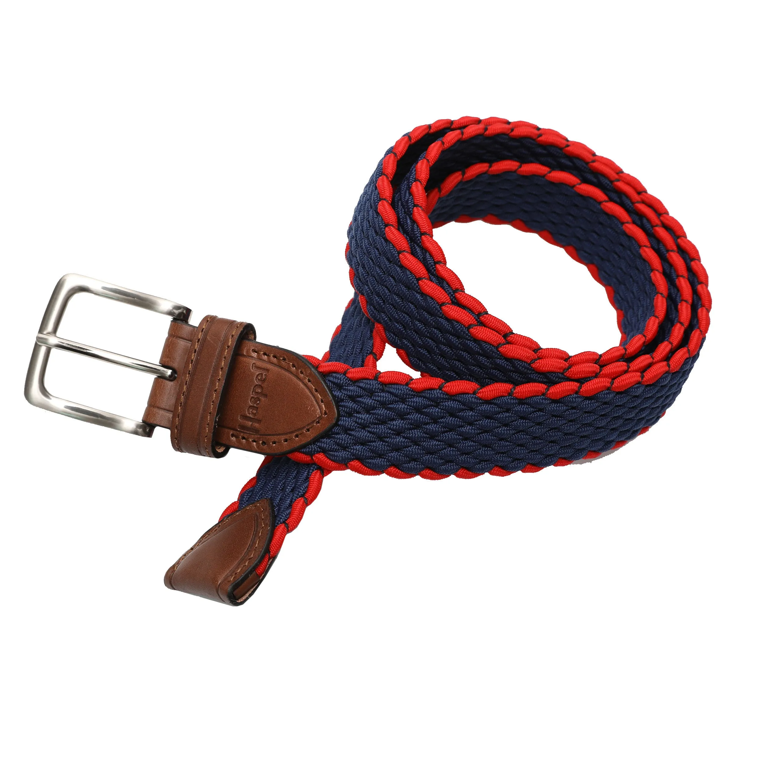 Game Day Navy Blue & Red Elastic Belt