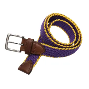 Game Day Purple & Gold Elastic Belt