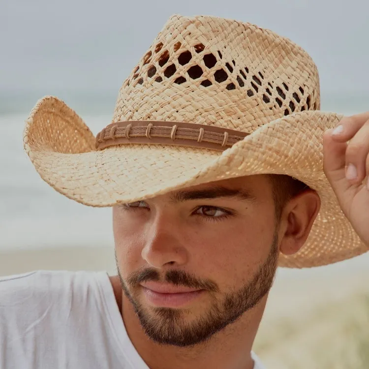 GC Hats Blaze Raffia Cowboy Hat - Natural