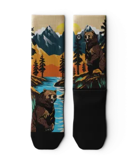 Grizzly Bear Crew Socks