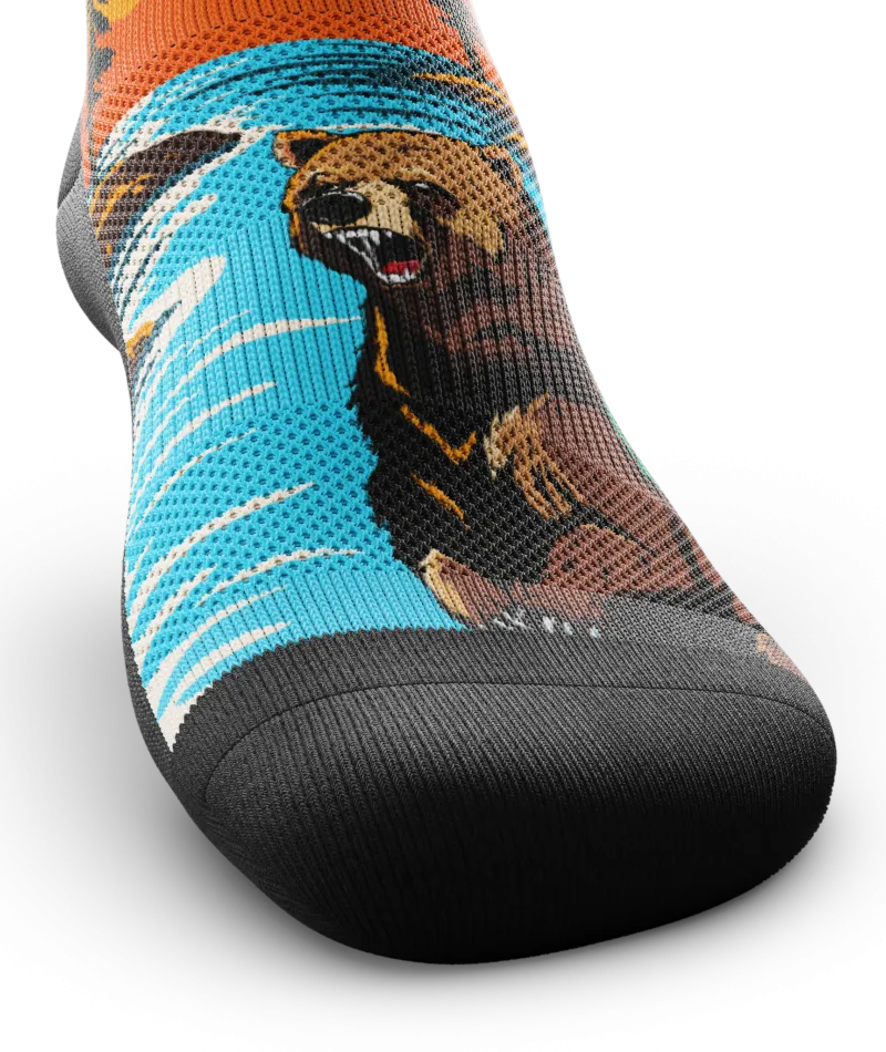 Grizzly Bear Quarter Socks