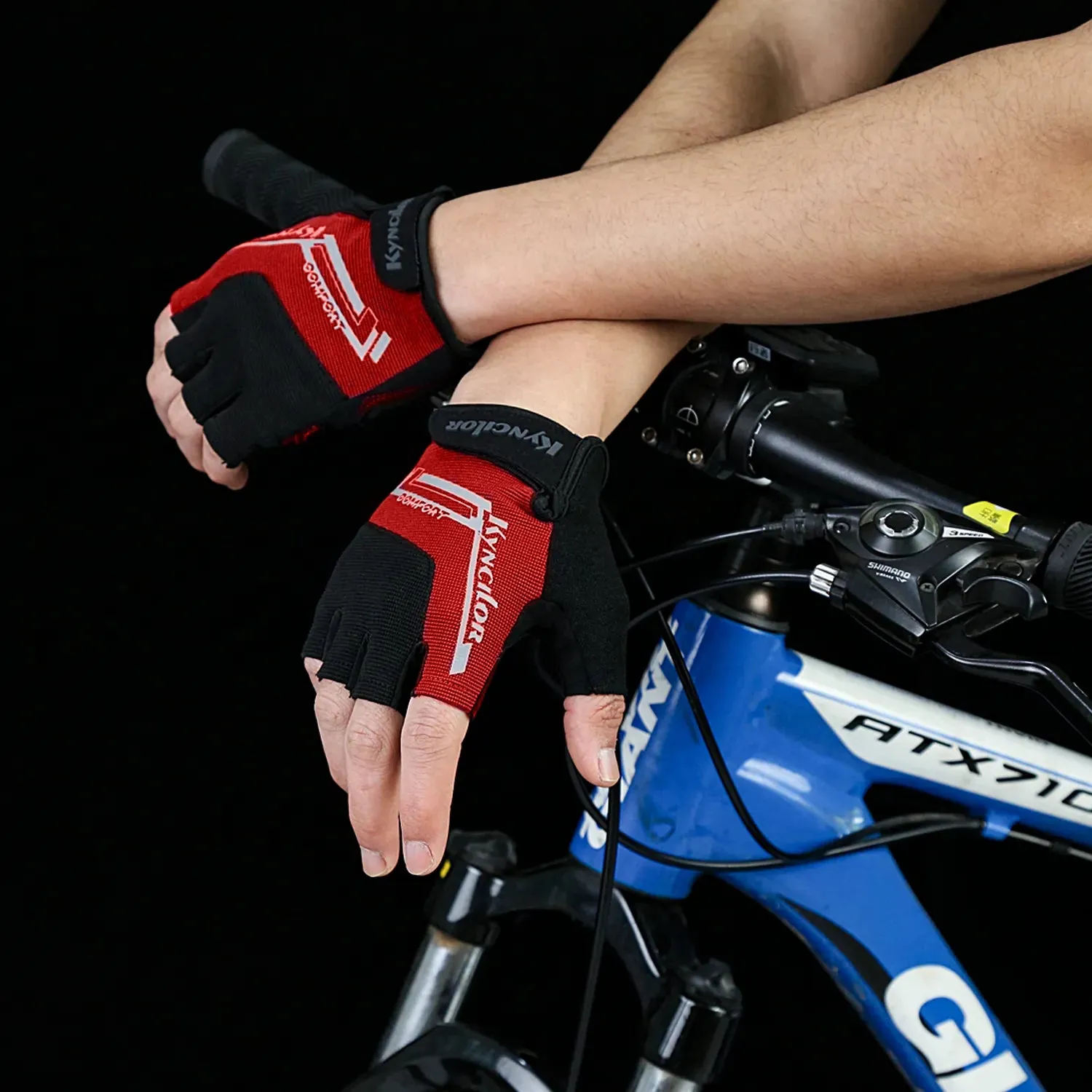 Half Finger Gloves Sports Cycling Gloves Breathable Shockproof Outdoor Bicycle Gloves Running Gloves