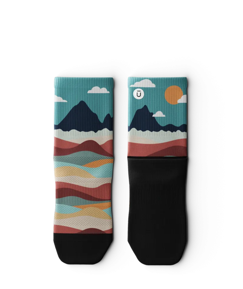 Head In The Clouds Quarter Socks