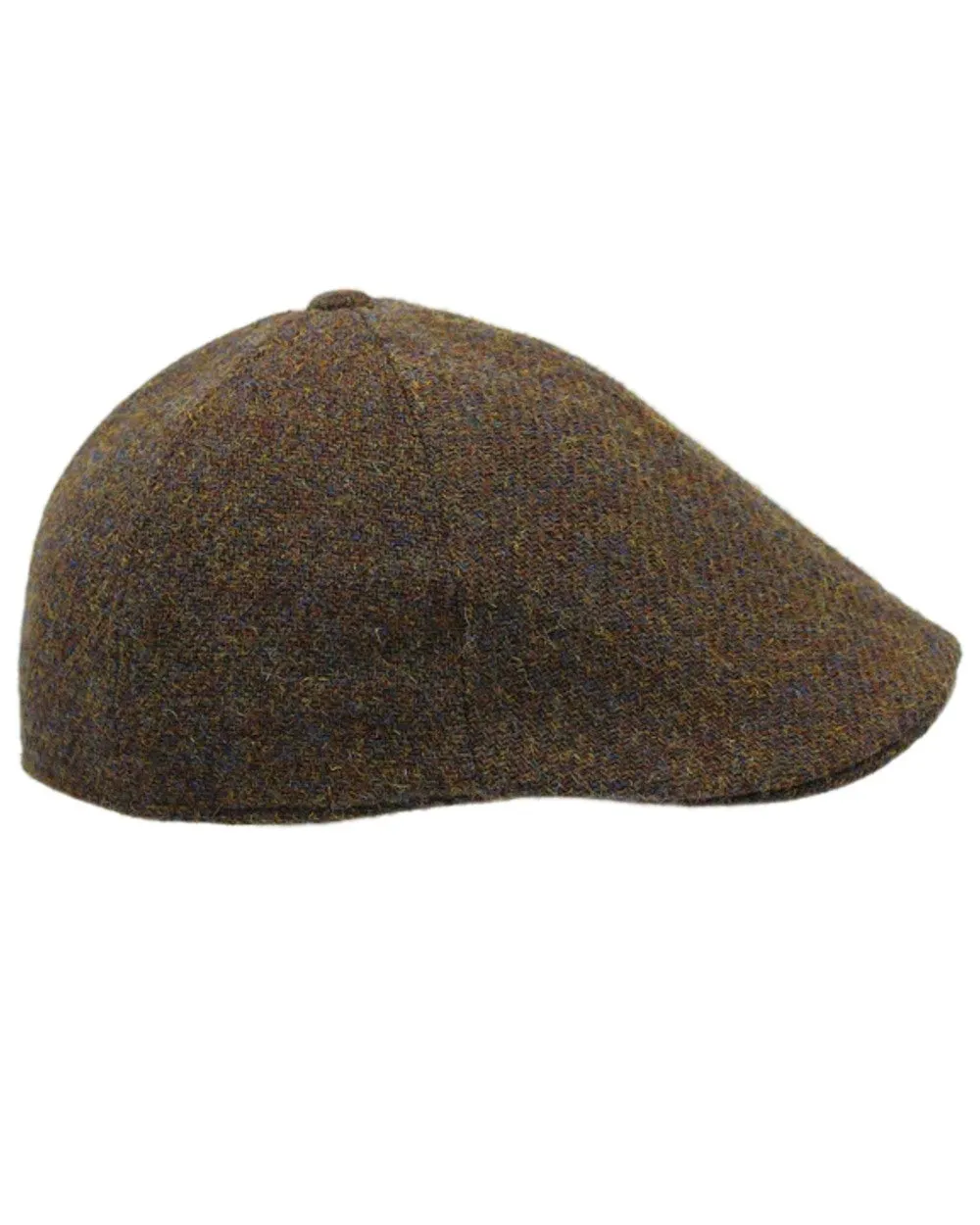 Heather Mallaig Harris Tweed Duckbill 6 Piece Cap