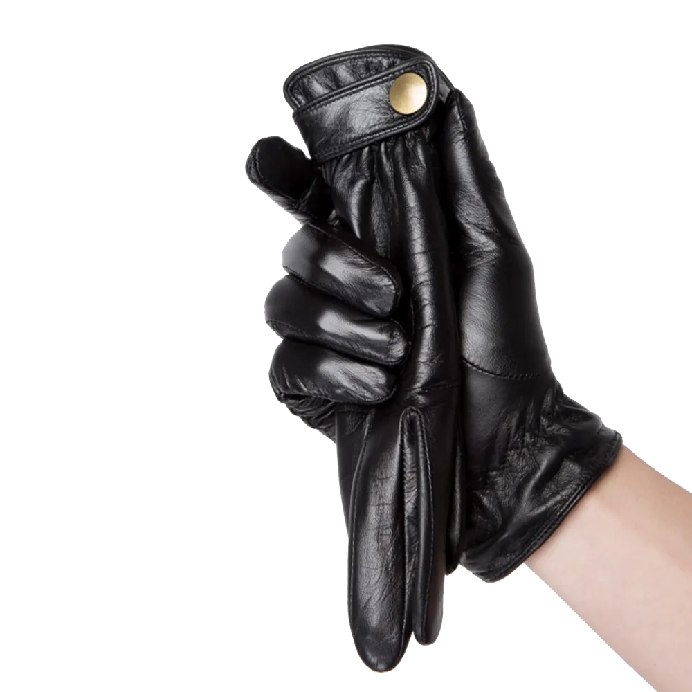 HighShine Men's Genuine Leather Gloves Male Soft Lambskin Thin Touch Screen Driving Gloves