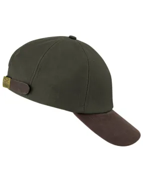 Hoggs of Fife Leather Peak Waxed Baseball Cap