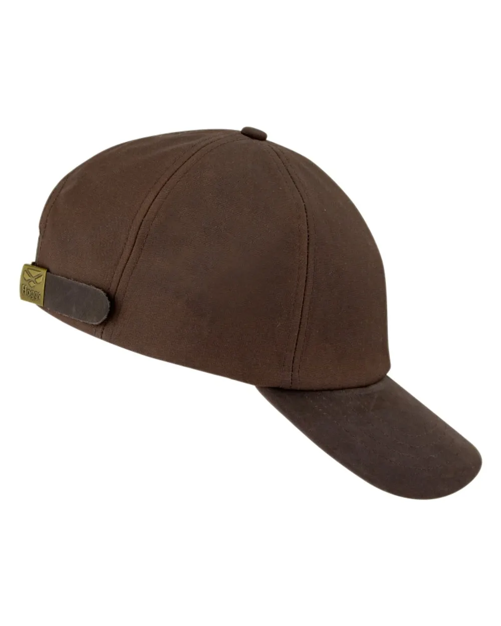 Hoggs of Fife Leather Peak Waxed Baseball Cap