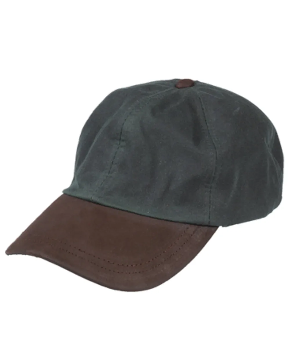 Hoggs of Fife Leather Peak Waxed Baseball Cap