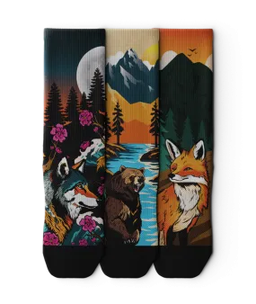 Into The Woods Crew Socks 3-Pack