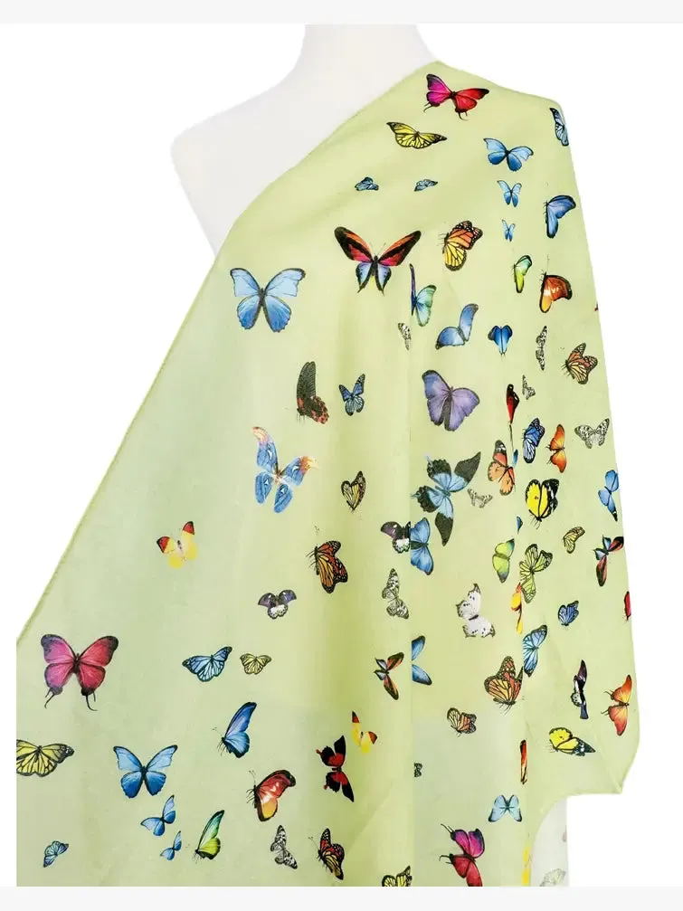 JC071182 Green-Multi Butterfly Scarf