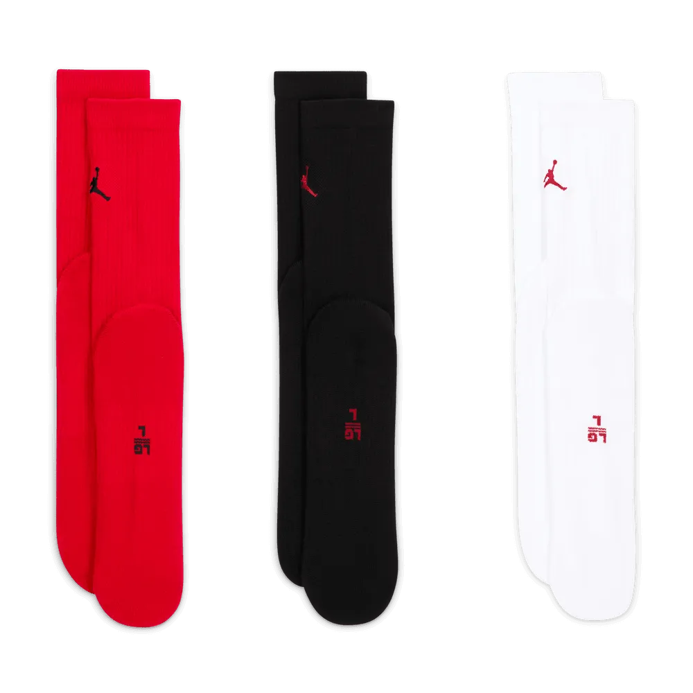 Jordan Everyday Crew Socks (3 pairs) 'Multi Color'