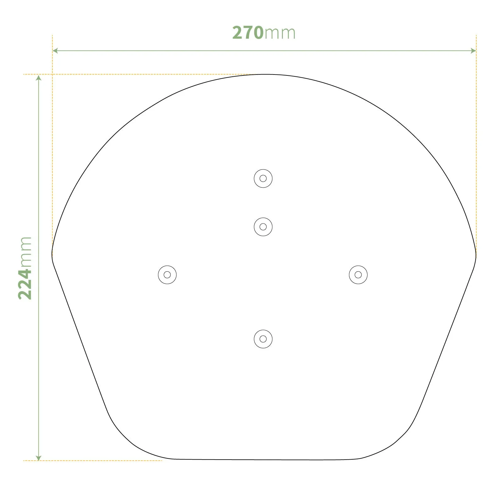 Klober Dry Verge Domed Half Round Ridge End Cap