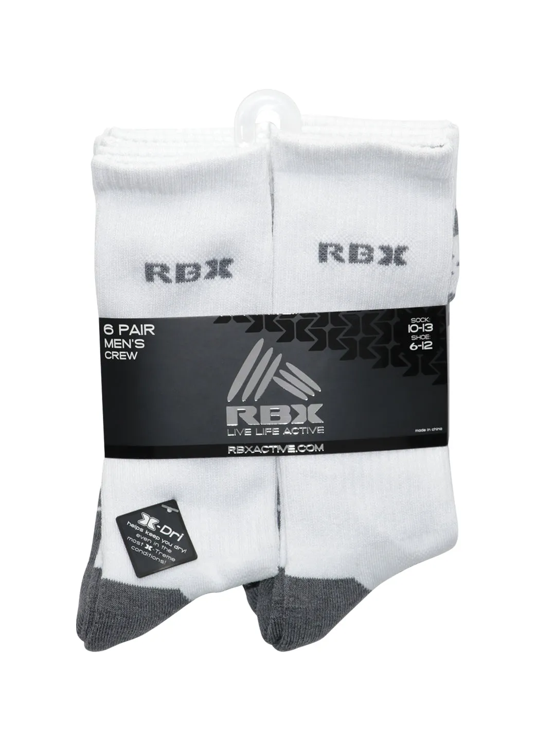 Men's 6-Pack Crew Socks