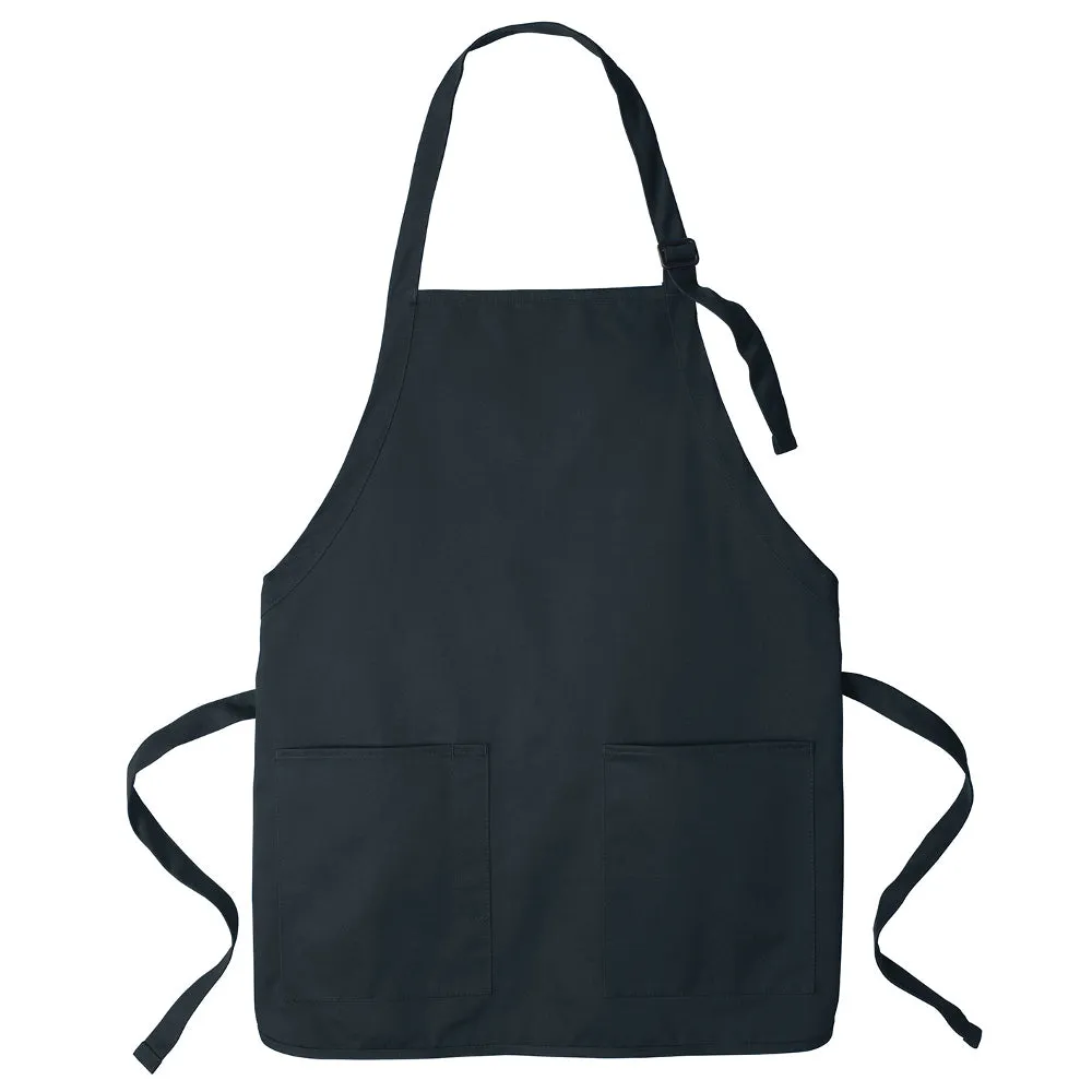 Men's Medium-Length Two-Pocket Bib Apron