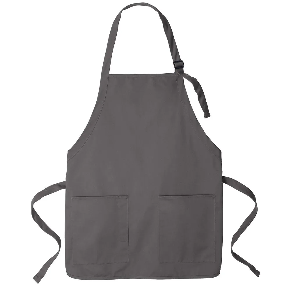 Men's Medium-Length Two-Pocket Bib Apron