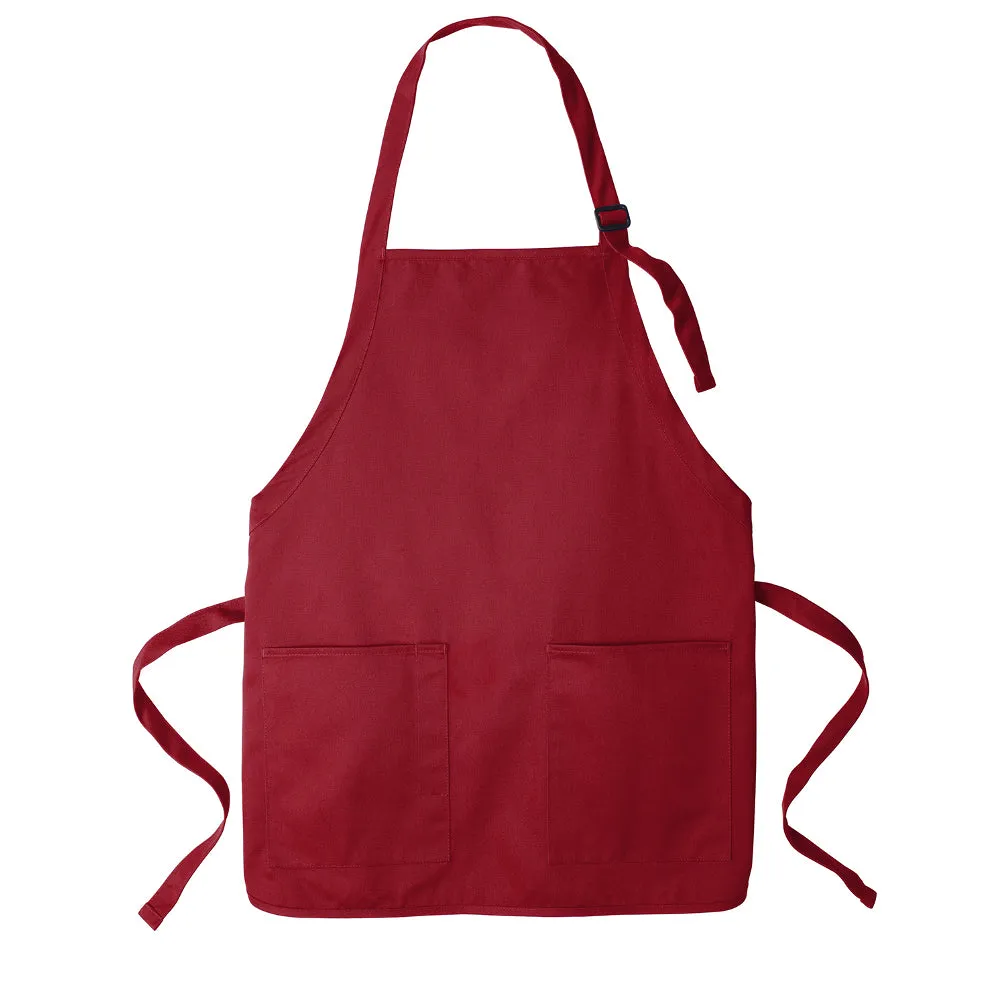 Men's Medium-Length Two-Pocket Bib Apron