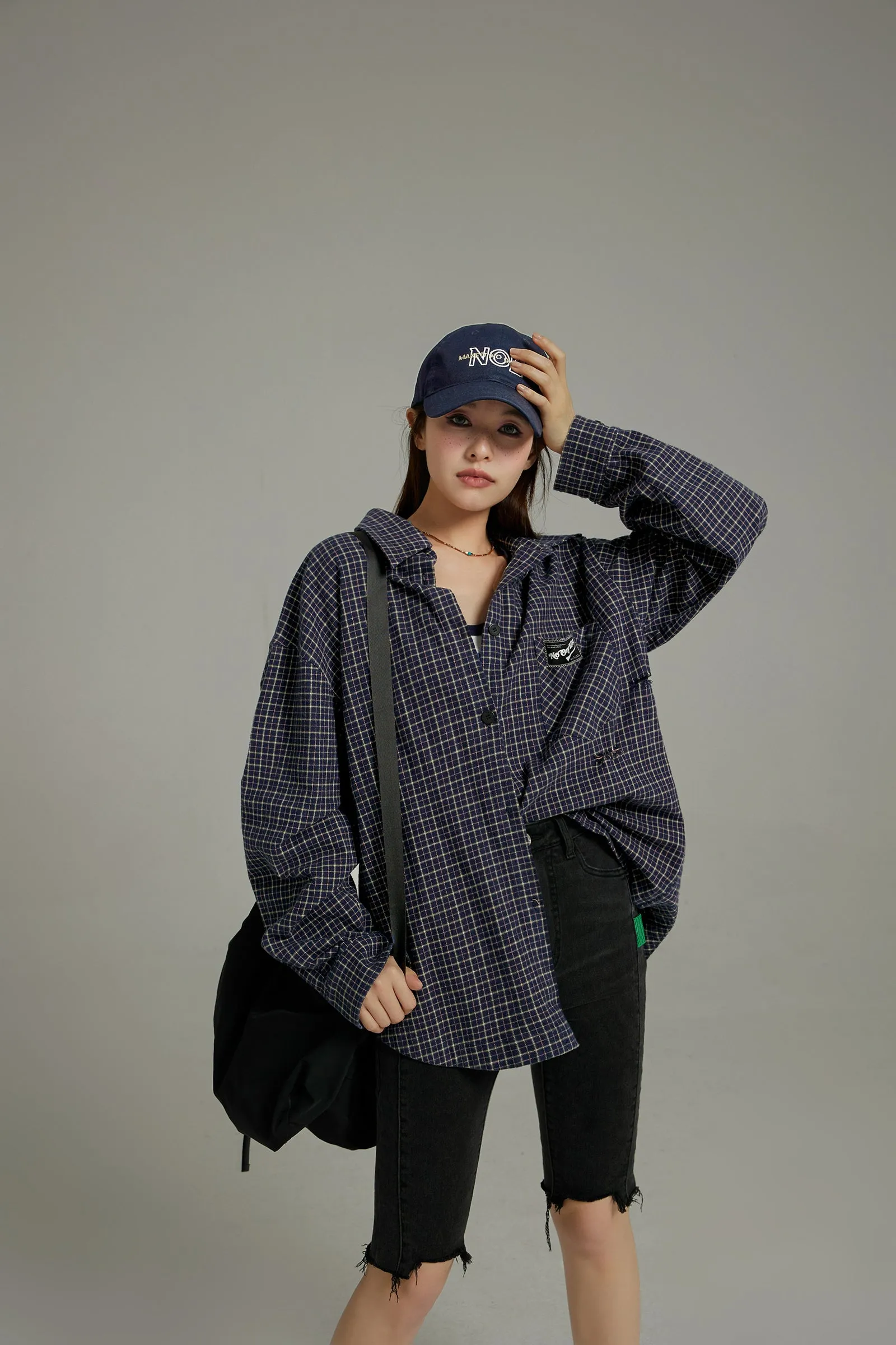 Noe Simple Embroidery Denim Hat