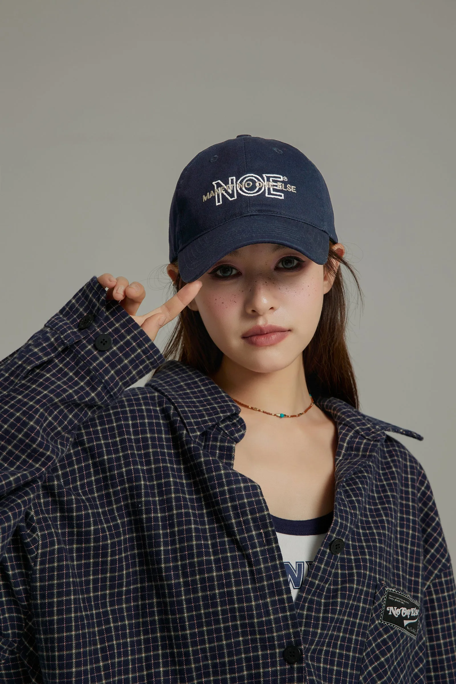 Noe Simple Embroidery Denim Hat