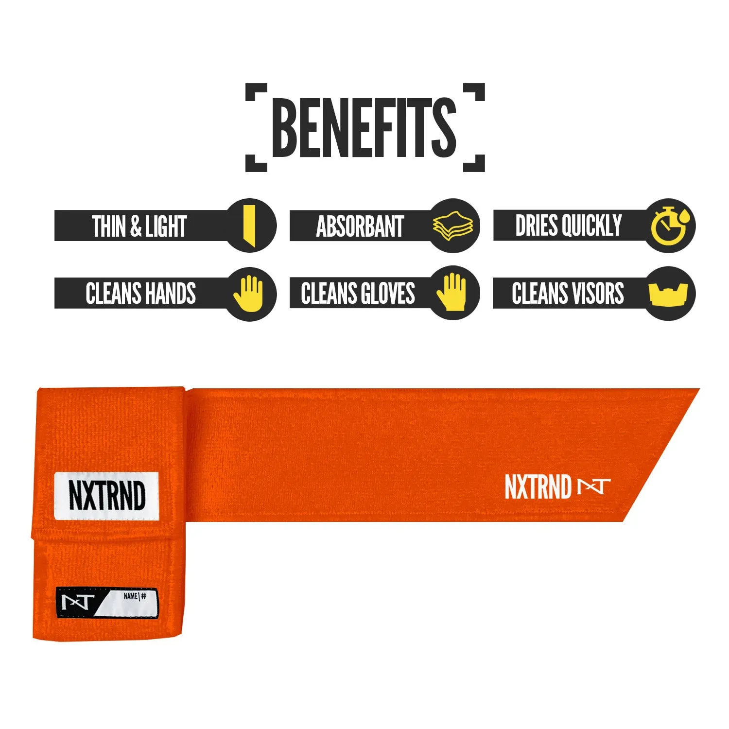 Nxtrnd Streamer Football Towel Orange