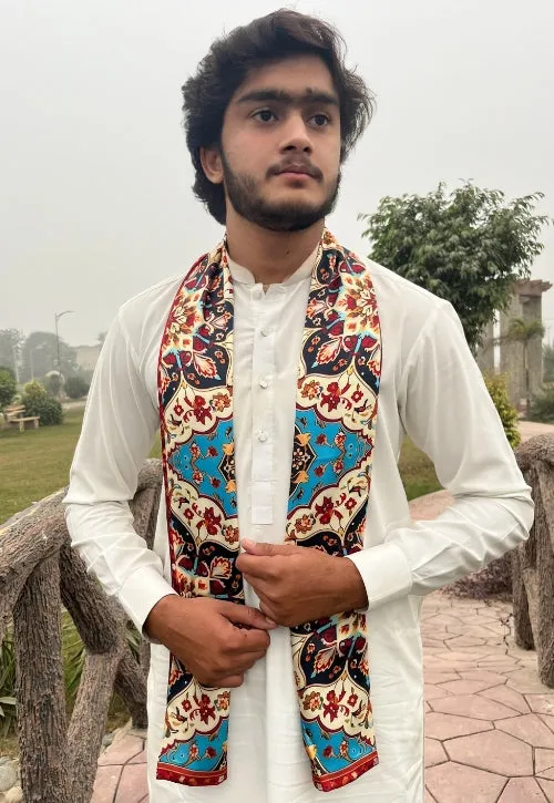 PAKISTAN BRAND SCARF FOR MEN - PERSIAN TEXTURE