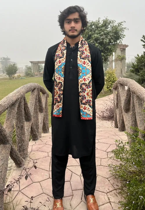 PAKISTAN BRAND SCARF FOR MEN - PERSIAN TEXTURE