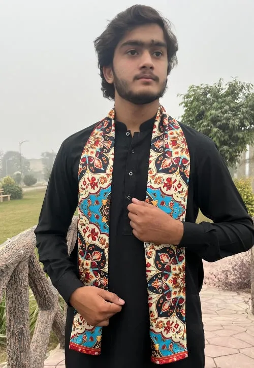 PAKISTAN BRAND SCARF FOR MEN - PERSIAN TEXTURE