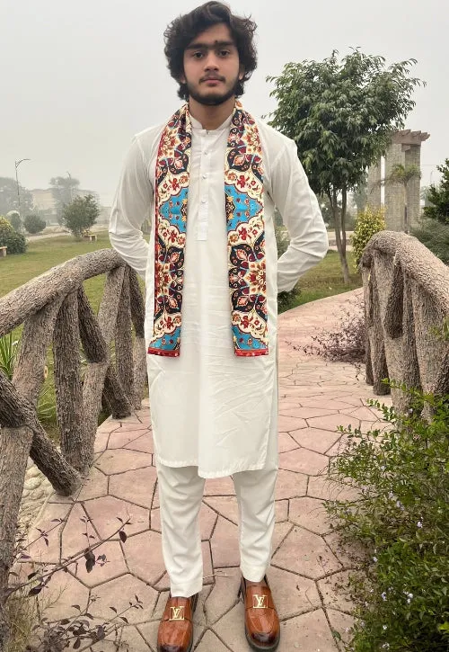 PAKISTAN BRAND SCARF FOR MEN - PERSIAN TEXTURE