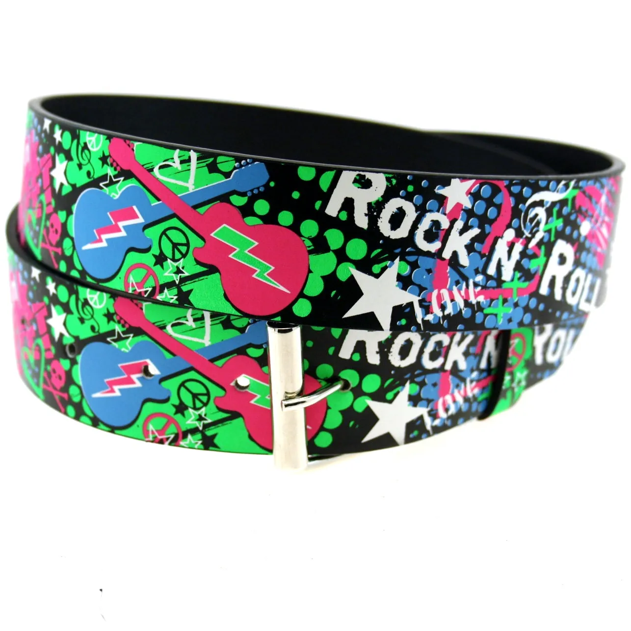 Printed Multicolour Rock N Roll Belt