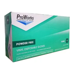 ProWorks Powder Free Vinyl Gloves 100 Count