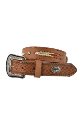 Pure Western Kids Dawson Belt - Dark Tan - P3W7904BLT